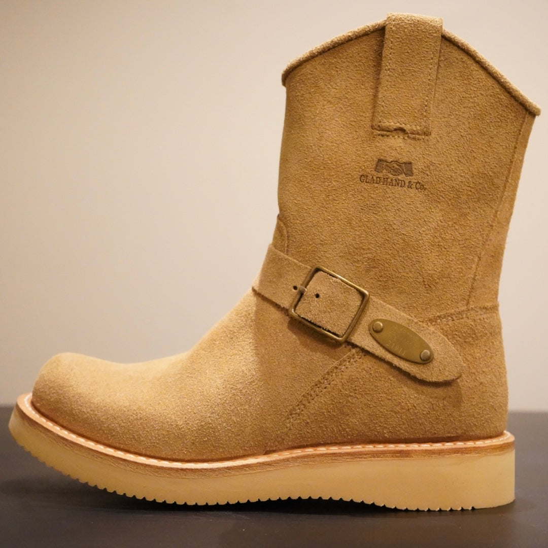 SHORT ENGINEER BOOT "SUEDE" BEIGE