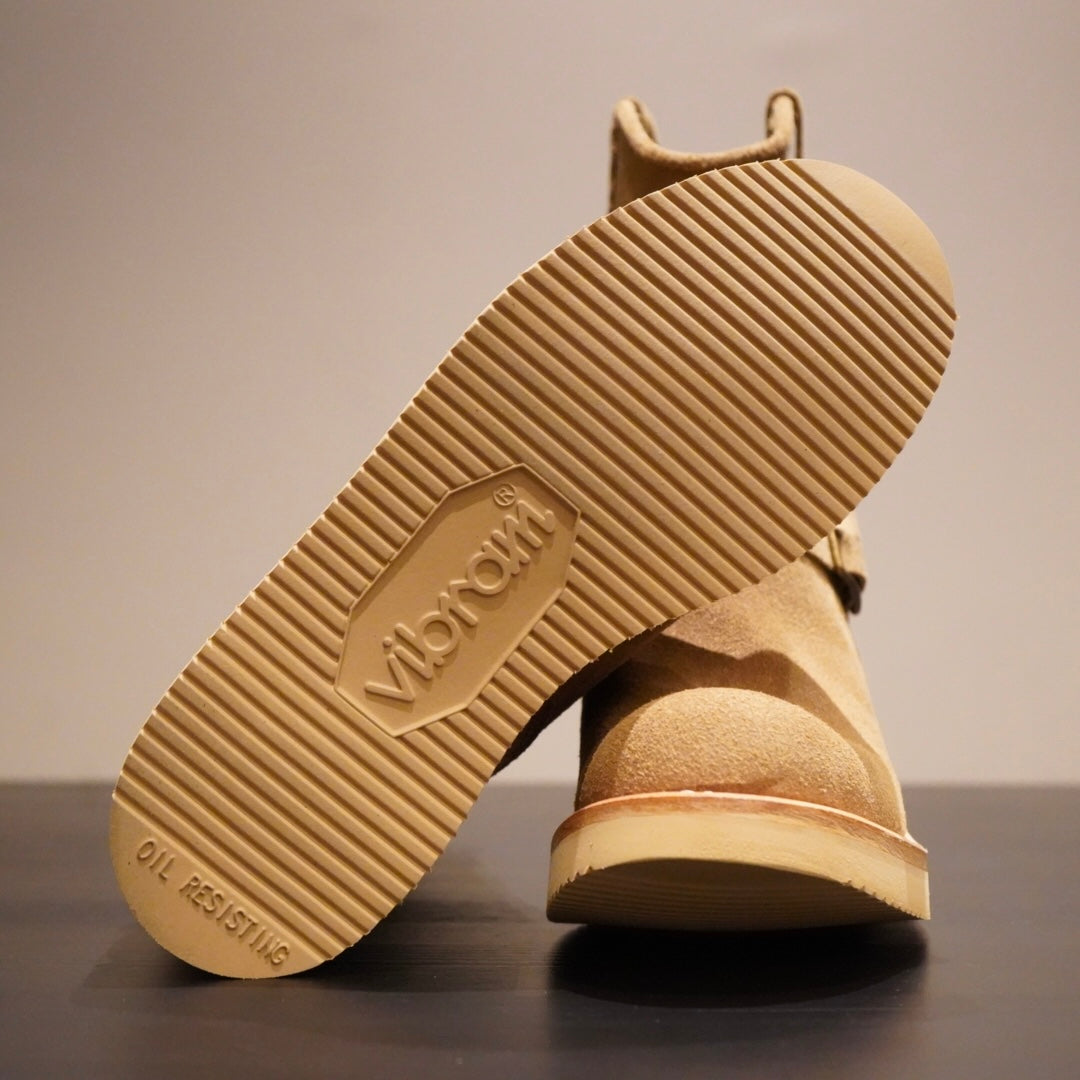 SHORT ENGINEER BOOT "SUEDE" BEIGE