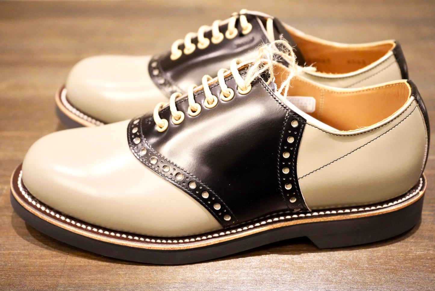 SADDLE SHOES GRAY×BLACK