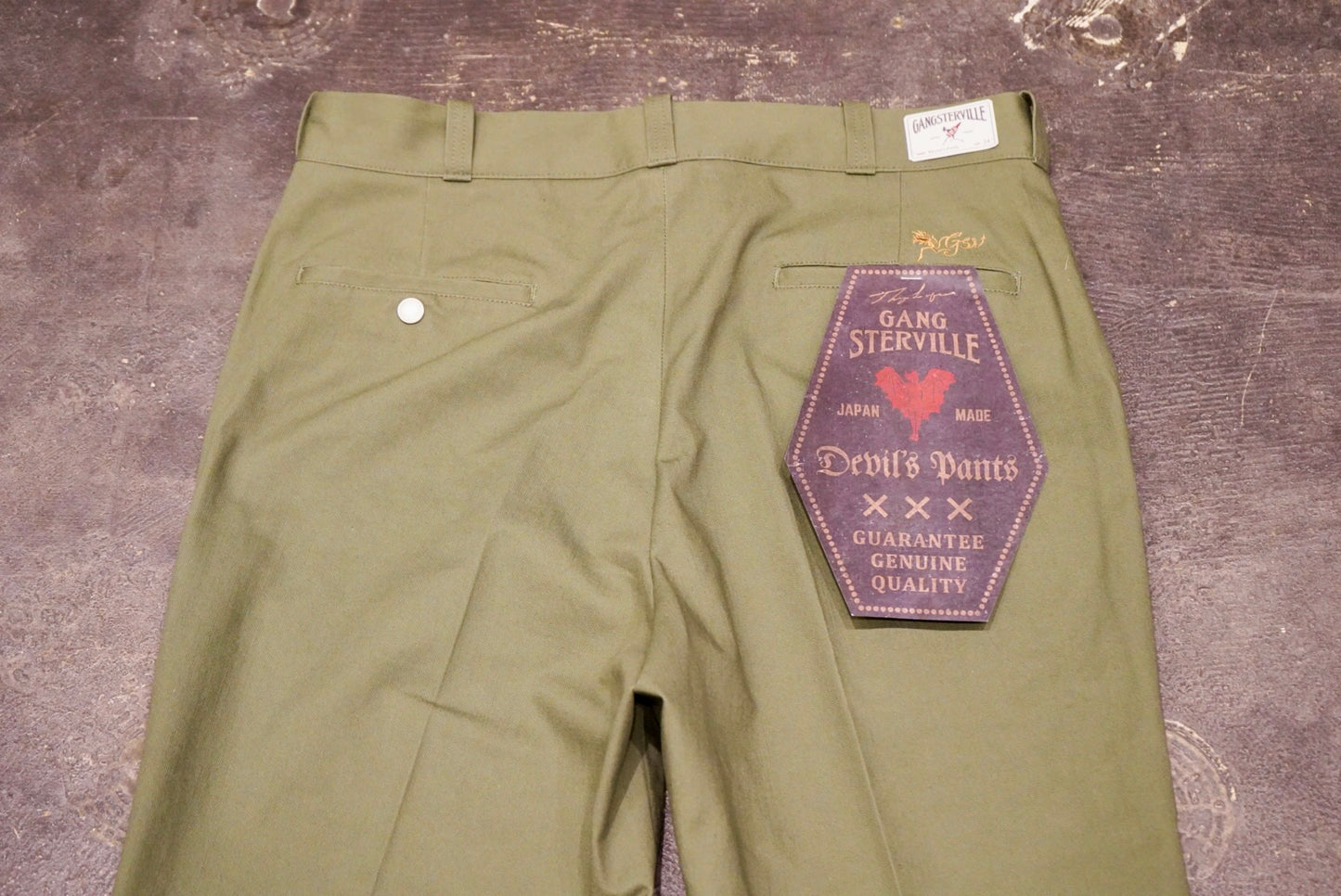 DEVIL'S - PANTS GREEN
