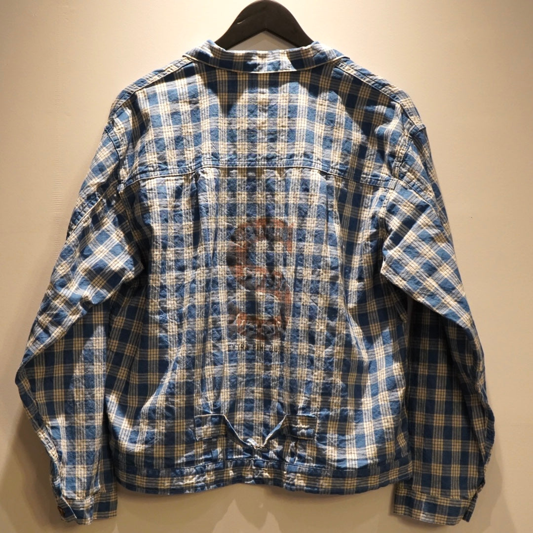 KING GLAD - ONE POCKET JACKET CHECK / BYGH5101