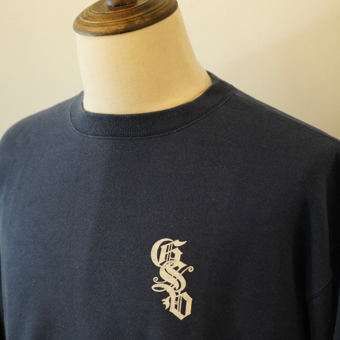 CIRCLE SIG - CREW NECK SWEAT NAVY / GSV-24-AW-11