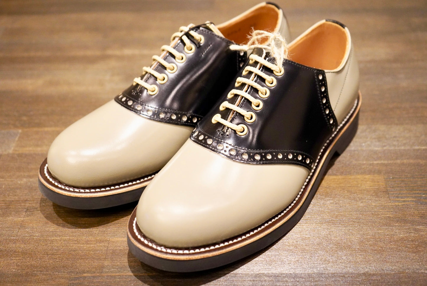 SADDLE SHOES GRAY×BLACK