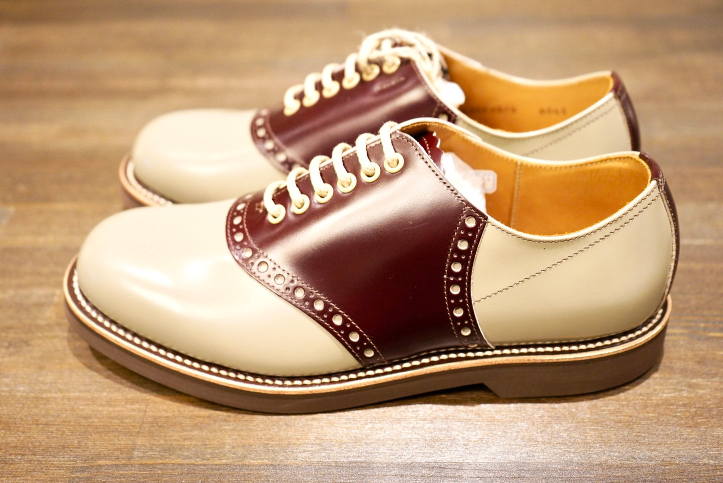 SADDLE SHOES GRAY×BROWN