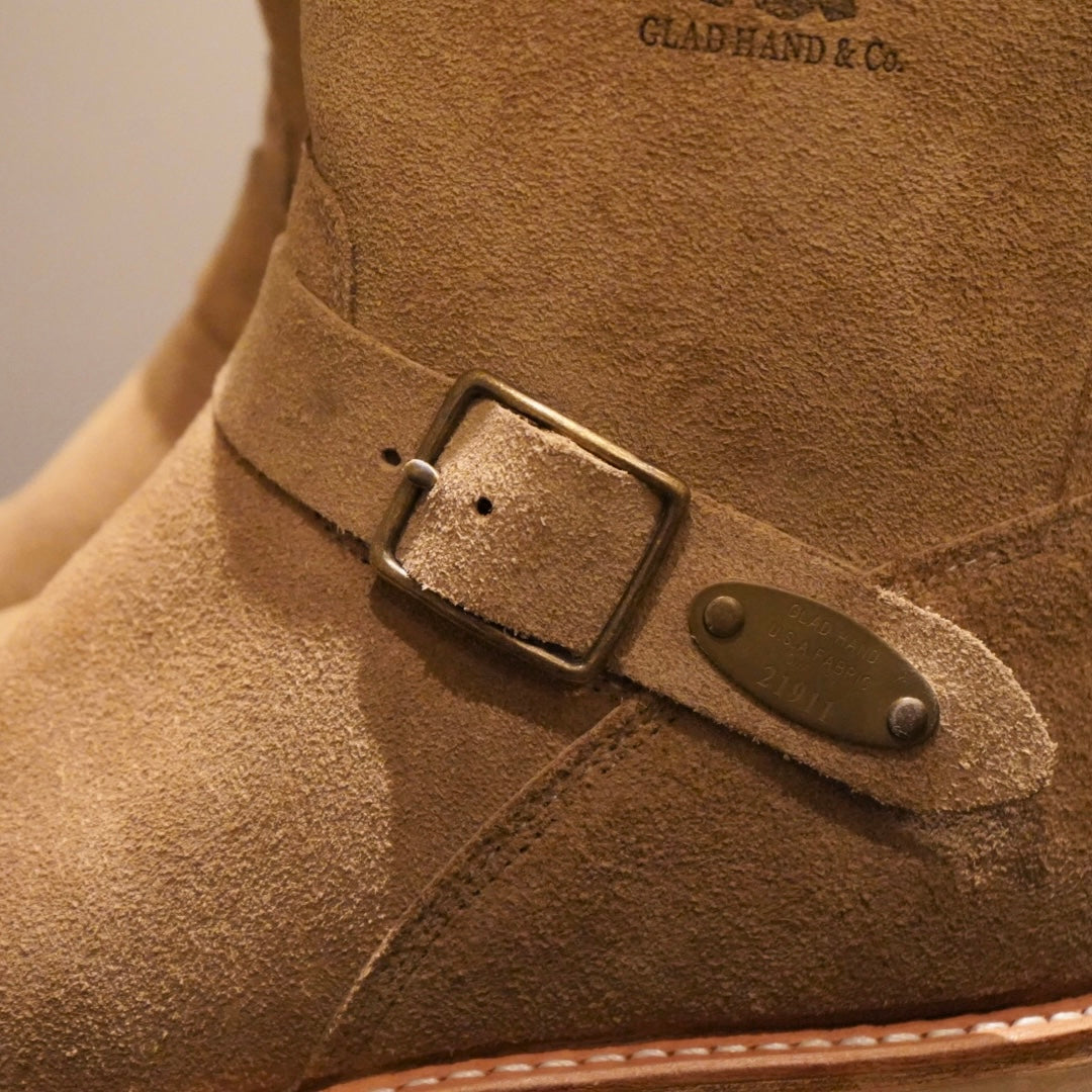 SHORT ENGINEER BOOT "SUEDE" BEIGE