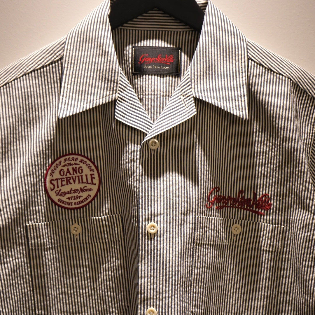 CIRCLE SIG - S/S WORK SHIRTS NAVY / GSV5115