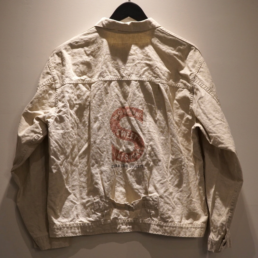 KING GLAD - ONE POCKET JACKET IVORY / BYGH5101