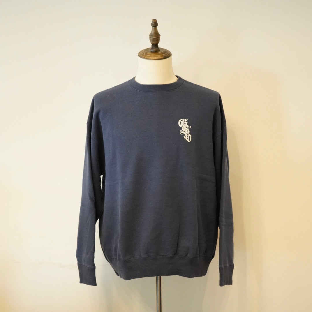 CIRCLE SIG - CREW NECK SWEAT NAVY / GSV-24-AW-11