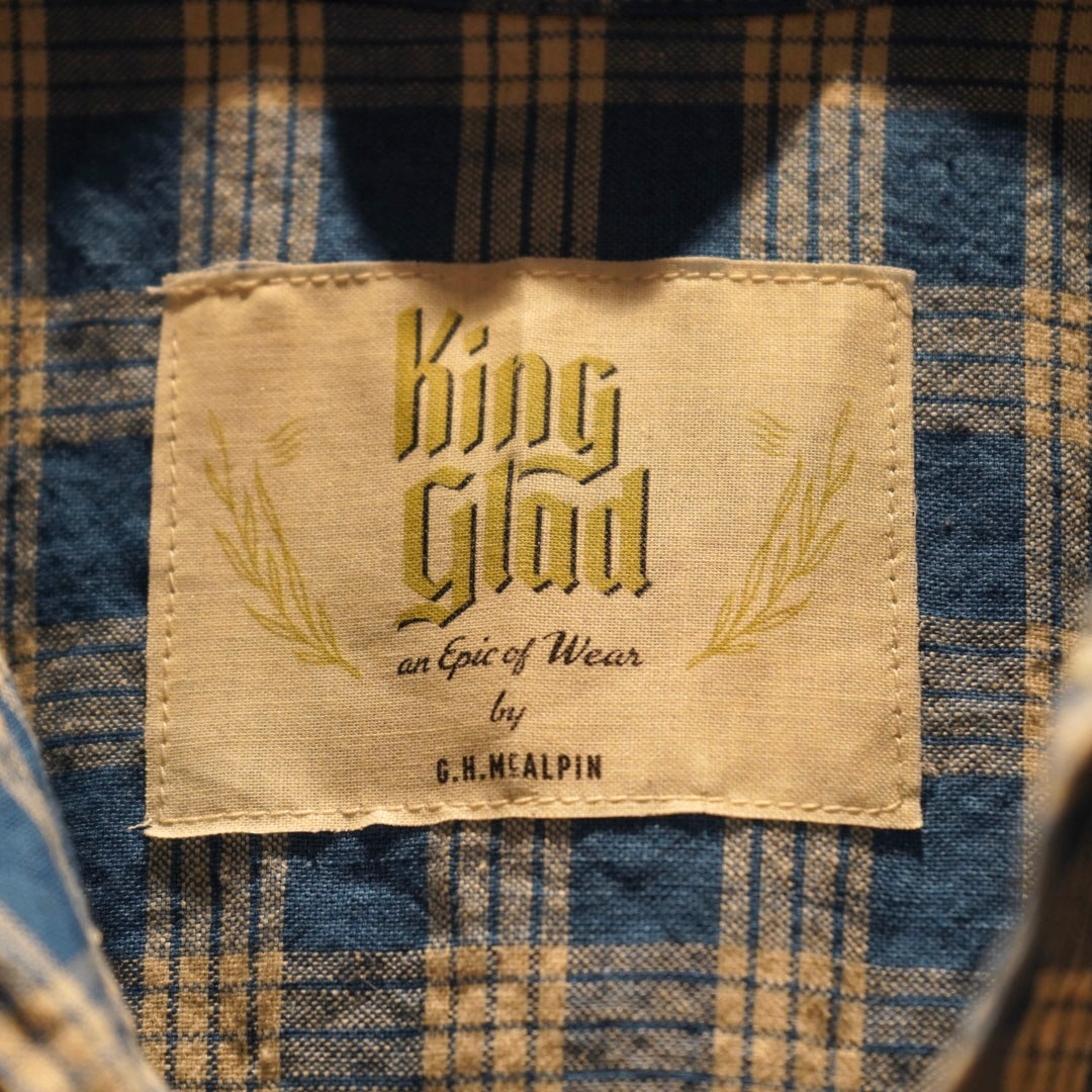 KING GLAD - ONE POCKET JACKET CHECK / BYGH5101