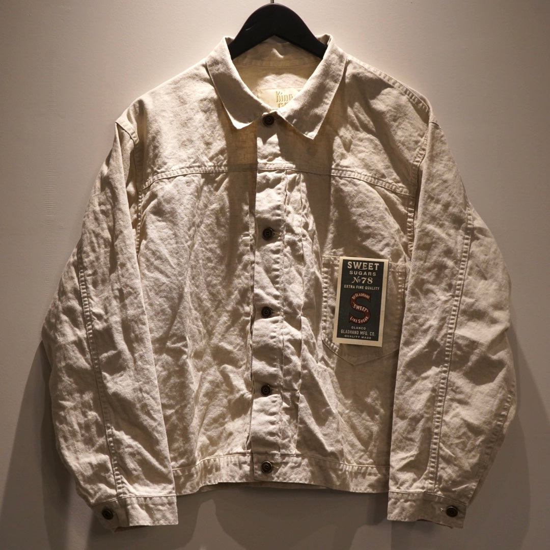 KING GLAD - ONE POCKET JACKET IVORY / BYGH5101