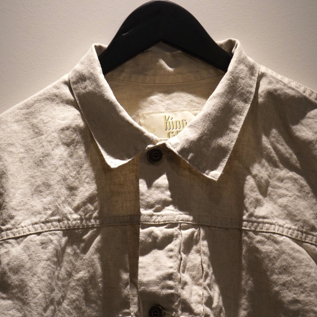 KING GLAD - ONE POCKET JACKET IVORY / BYGH5101