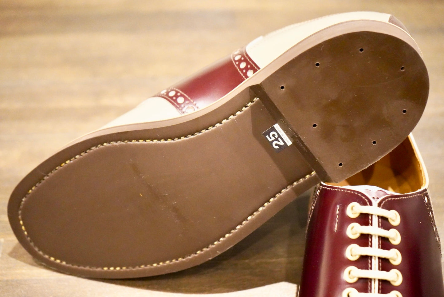 SADDLE SHOES GRAY×BROWN