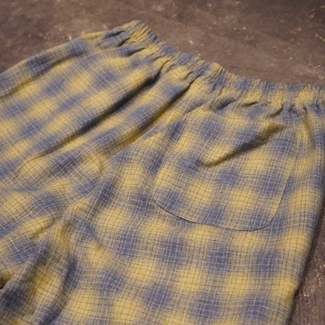 LOCOS - CHECK EASY PANTS YELLOW / GSV-24-MS-01