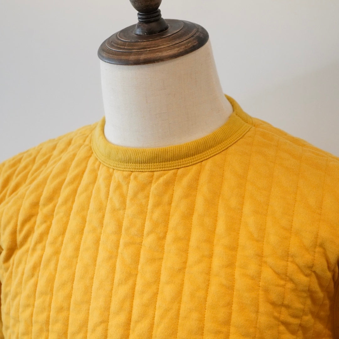 HUNTERS - QUILTING SWEAT SHIRTS MUSTARD / BYGH-24-AW-09