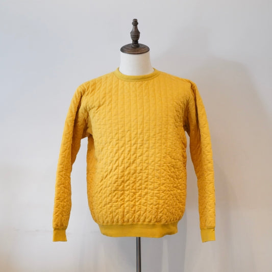 HUNTERS - QUILTING SWEAT SHIRTS MUSTARD / BYGH-24-AW-09