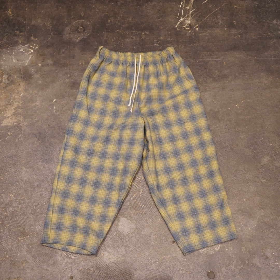 LOCOS - CHECK EASY PANTS YELLOW / GSV-24-MS-01