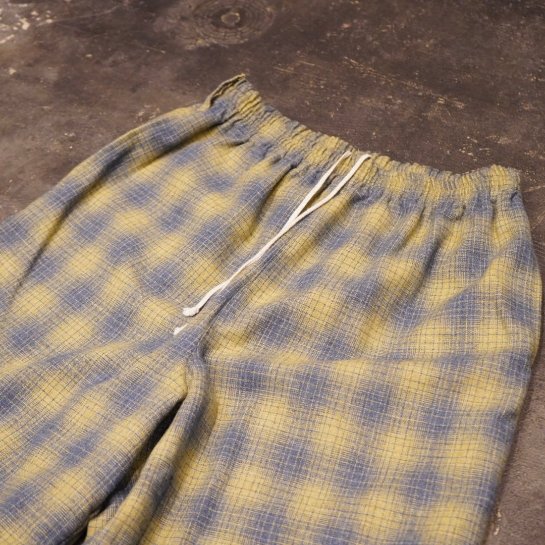 LOCOS - CHECK EASY PANTS YELLOW / GSV-24-MS-01