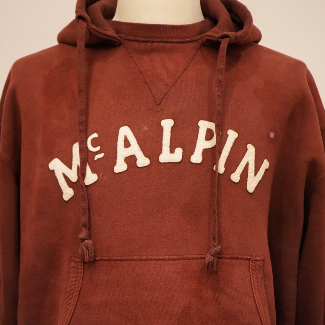 McALPIN - AFTER HOODIE BURGUNDY / BYGH-24-AW-12