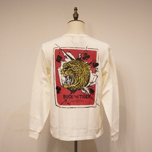 TIGER ALLEY - L/S T-SHIRTS IVORY / GSV-24-AW-14