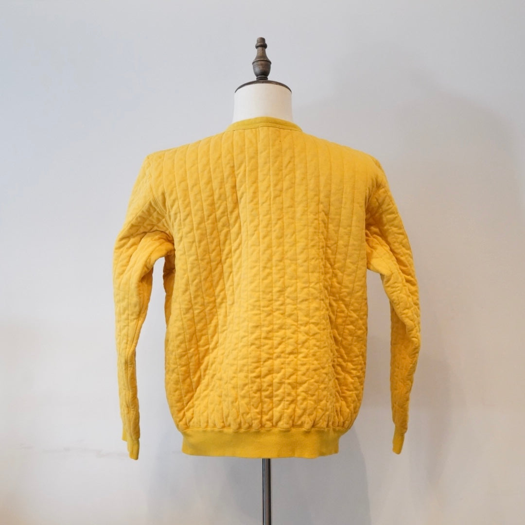 HUNTERS - QUILTING SWEAT SHIRTS MUSTARD / BYGH-24-AW-09