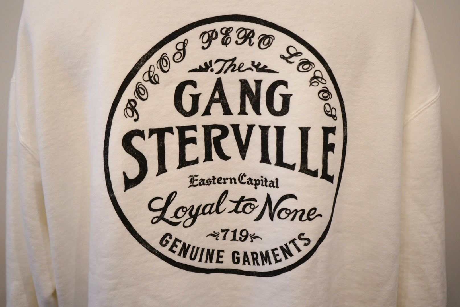 CIRCLE SIG - CREW NECK SWEAT WHITE