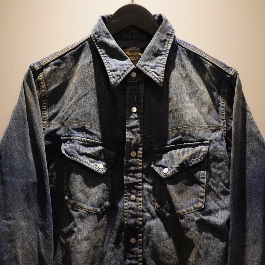 GOODHORN - WESTERN SHIRT INDIGO / BYGH5306VF