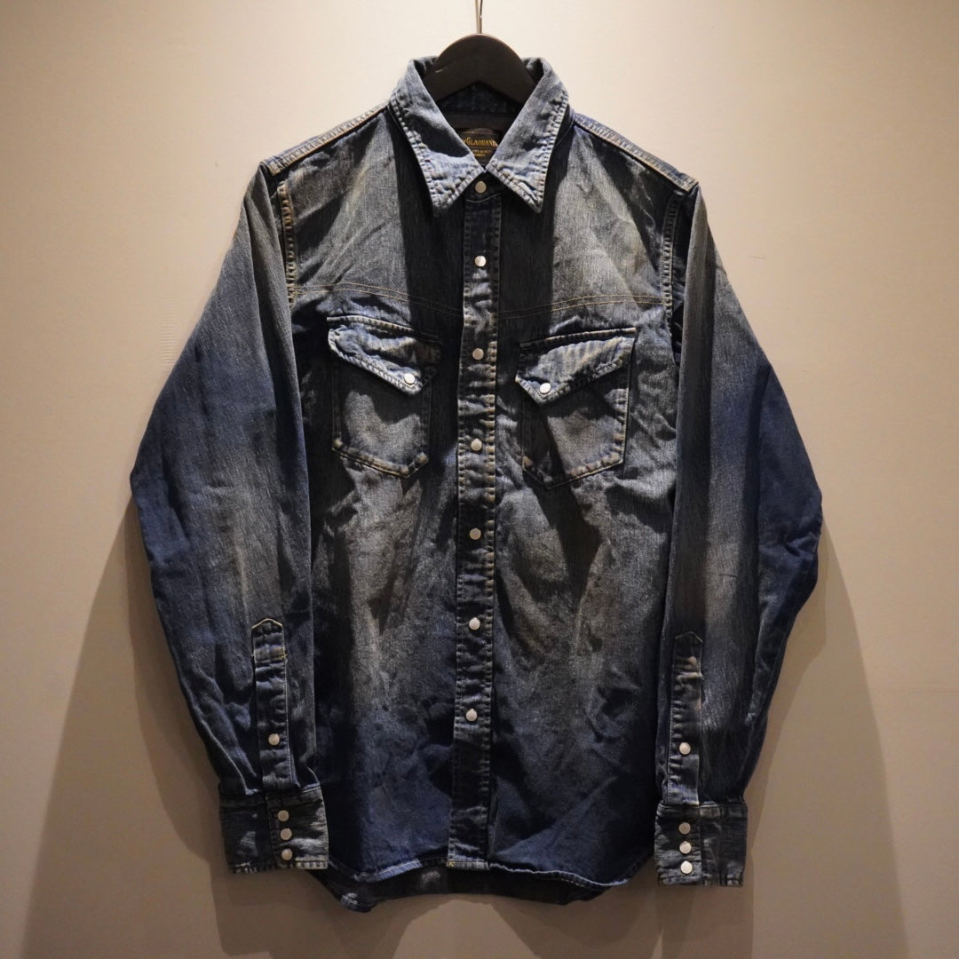GOODHORN - WESTERN SHIRT INDIGO / BYGH5306VF