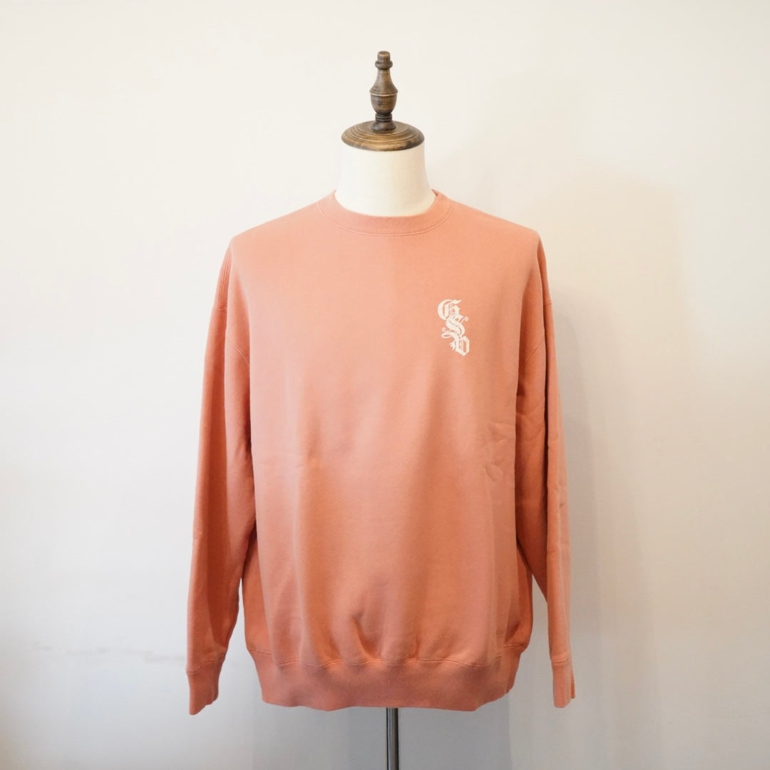 CIRCLE SIG - CREW NECK SWEAT PINK / GSV-24-AW-11