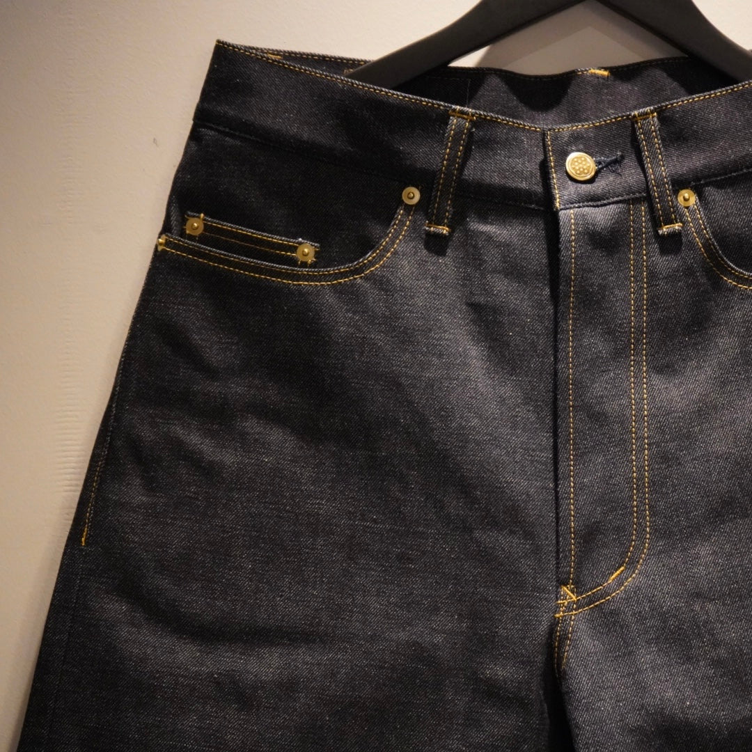 THUG - DENIM SHORTS IRON CROSS INDIGO × BLACK / GSV9905