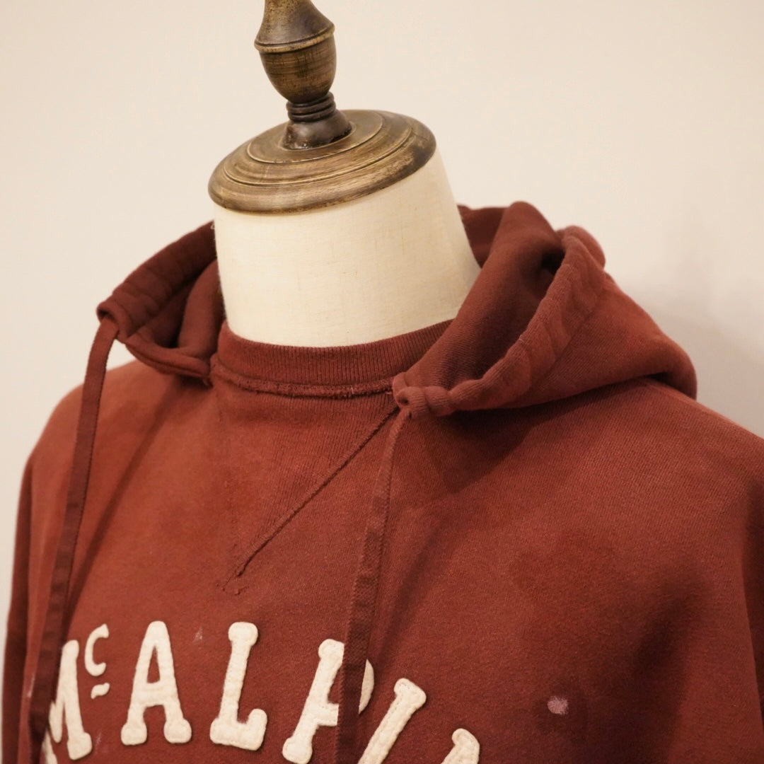 McALPIN - AFTER HOODIE BURGUNDY / BYGH-24-AW-12