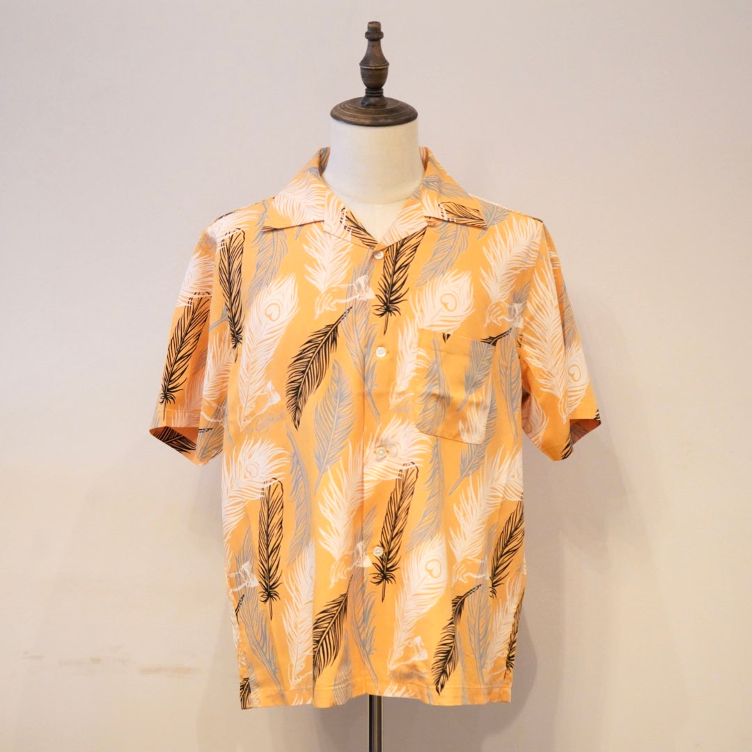 希少　リネン　GLADHAND セットアップ　上下　総柄　麻　日本製　18SS 希少リネンGLADHAND セットアップ上下総柄麻日本製18SS