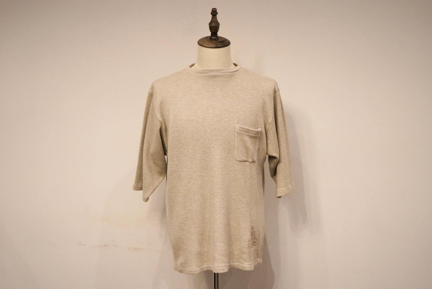 SEGAR - WAFFLE H/S T-SHIRTS BEIGE