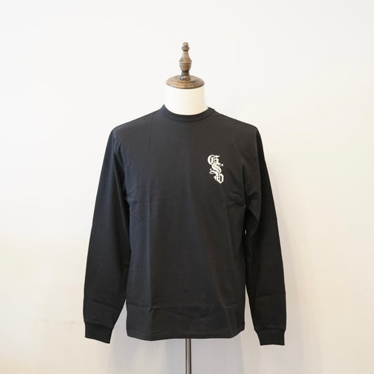 CIRCLE SIG - L/S T-SHIRTS BLACK×IVORY / GSV-24-AW-13