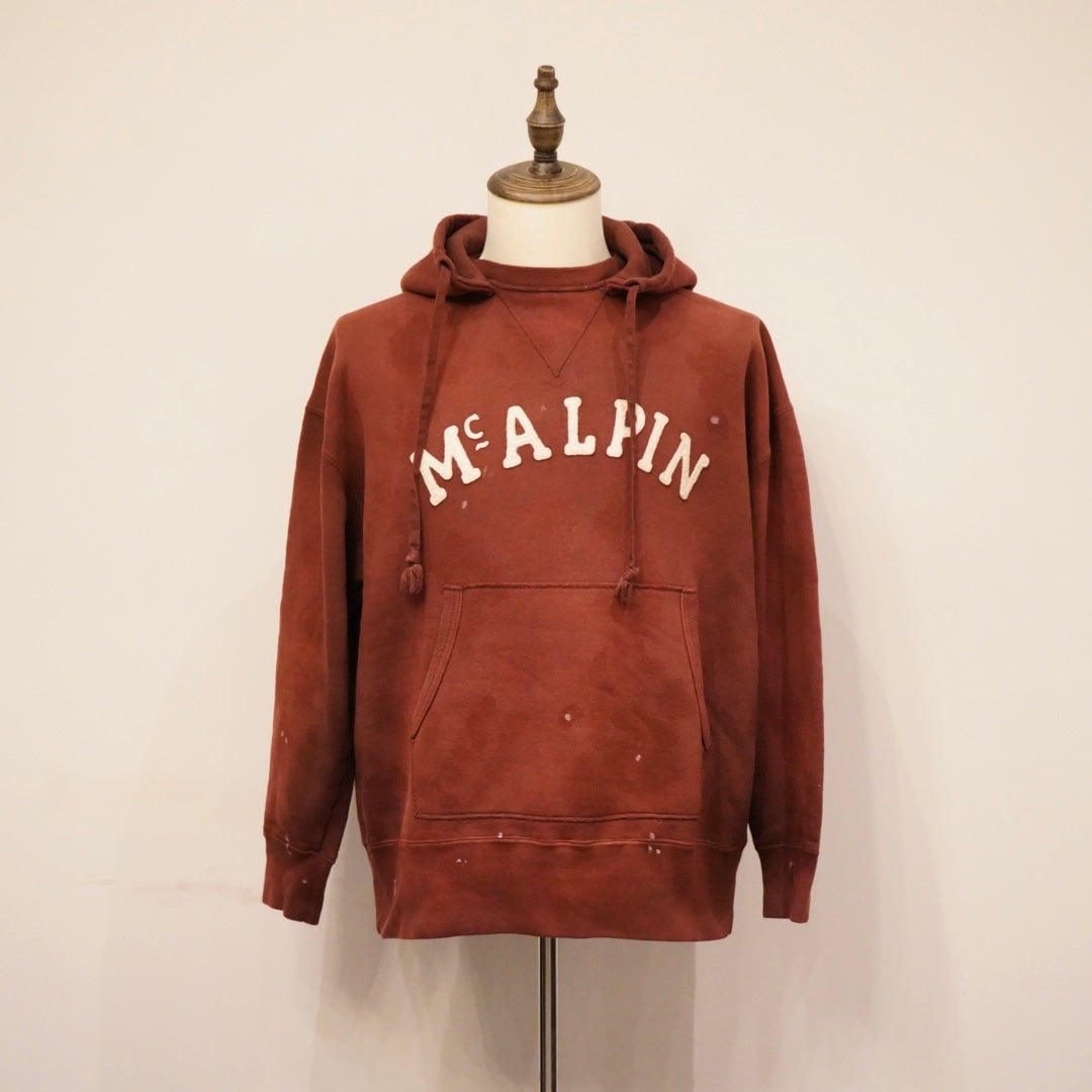 McALPIN - AFTER HOODIE BURGUNDY / BYGH-24-AW-12