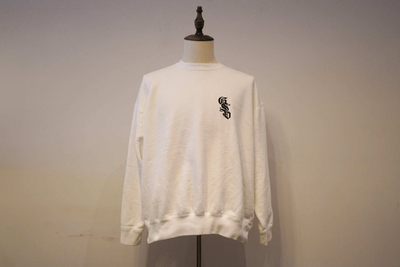 CIRCLE SIG - CREW NECK SWEAT WHITE