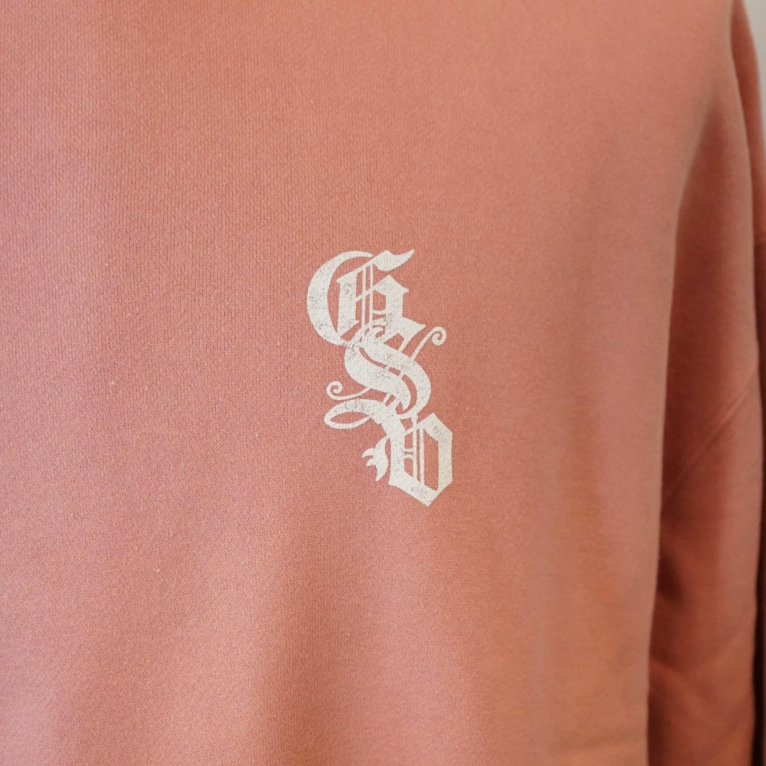 CIRCLE SIG - CREW NECK SWEAT PINK / GSV-24-AW-11