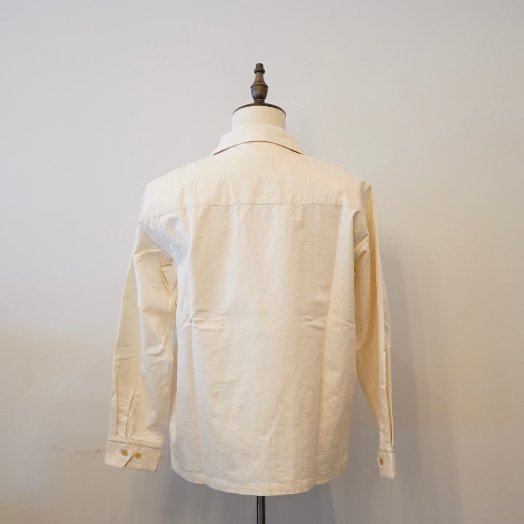 RIPTIDE CLUB - L/S GUAYABERA SHIRTS IVORY / GSV-24-AW-09