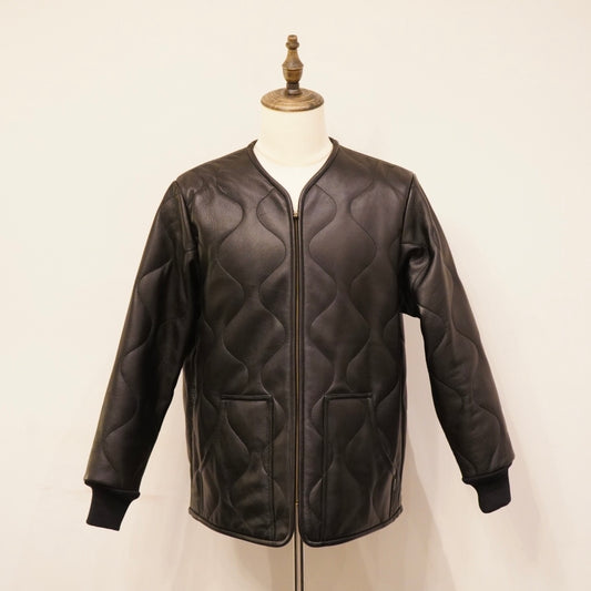 LOCOS - LEATHER QUILTING JACKET / GSV-24-AW-05