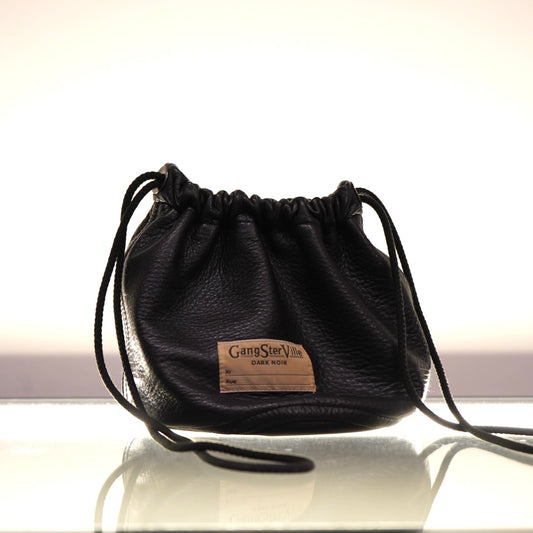 DARK NOIR - LEATHER EFFECT BAG / GSV-24-AW-G05