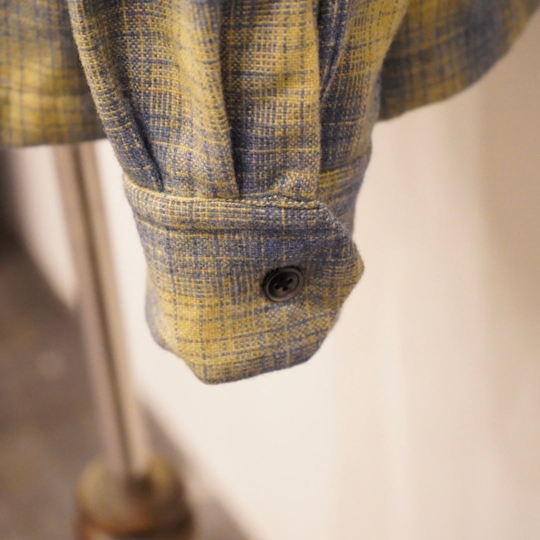 LOCOS - L/S CHECK SHIRTS YELLOW / GSV-24-AW-08