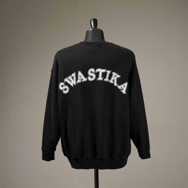 SWASTIKA - CREW NECK BLACK